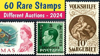 Rare Valuable Stamps Seen At Auctions 2024  World Old Postage Stamps Review amp Value [upl. by Adieren]