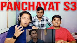 Reaction on Panchayat Season 3 🫛  Official Trailer Trio tvf [upl. by Conners726]