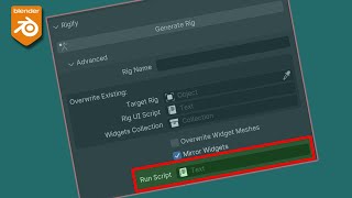 Blender Rigify Run Script Advanced Tutorial [upl. by Assiralc]