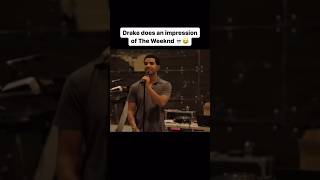 Drake does an impression of The Weeknd drake theweeknd rap hiphop rapper [upl. by Charmian963]