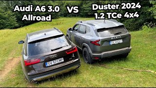 Dacia Duster 12 TCe 4x4 vs Audi A6 Allroad 30 Offroad [upl. by Genie]