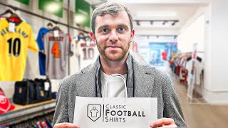 Fabrizio Romano Goes Shopping For RETRO Football Shirts  Shirt Shopping [upl. by Hoon]