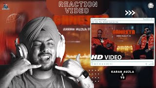 Reaction on Gangsta Official Audio  Karan Aujla Ft YG Way Ahead [upl. by Eisiam]