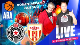 Partizan – Borac  ABA liga Live 202425 [upl. by Adnicaj]