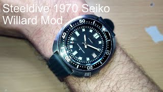 Steeldive 1970 Retro Diver Watch Willard Dial Swap Update Mod [upl. by Amer]