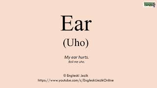 Ear Uho  Prevod i izgovor [upl. by Pascale]