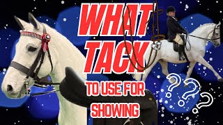 WHAT TACK TO USE FOR RIDDEN SHOWING SHOWING HELPTUTORIAL VLOG [upl. by Uni390]