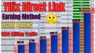 Yllix Direct Link Earning Trick  Yllix पर अनलिमिटेड क्लिक कैसे प्राप्त करें  1000 Million Traffic [upl. by Scarrow]