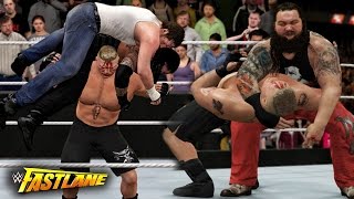 WWE Fastlane 2016  Bray Wyatt Attack Brock Lesnar amp Roman Reigns Wins Triple Threat Match [upl. by Olim]