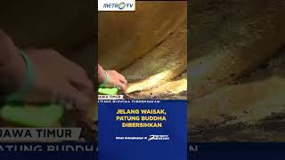 Jelang Waisak Patung Buddha Dibersihkan shorts [upl. by Eical]