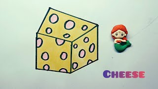 Cheese drawing  Drawing for junior [upl. by Abbate]