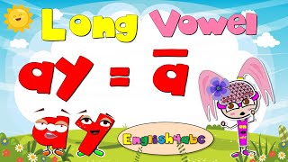 Long Vowel ay ā  Digraphs  Phonics Mix [upl. by Nivri156]