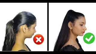 How to Make High Ponytail [upl. by Ydnor]