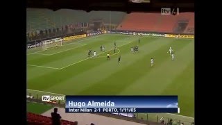 Hugo Almeida Goal 01112005 Internazionale FC  FC Porto 21 [upl. by Hajan]