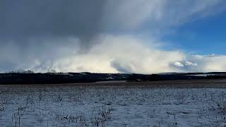 Snow Squalls Exiting Region Otisco Lake NY Quick Timelapse [upl. by Ilujna580]