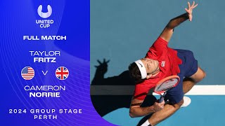 Taylor Fritz v Cameron Norrie Full Match  United Cup 2024 Group C [upl. by Vial]