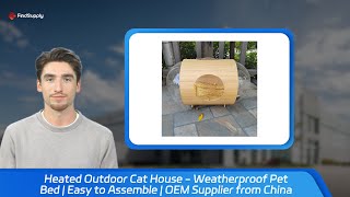 Heated Outdoor Cat House  Weatherproof Pet Bed  Easy to Assemble  OEM Supplier from China [upl. by Anthe]