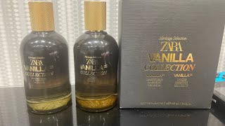 Zara VANILLA COLLECTION DISCOVERY SET VANILLA 01  VANILLA 02  First Impressions [upl. by Ganny]