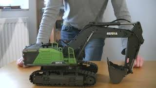 huina 1593 rc excavator unboxing fr [upl. by Yreved]