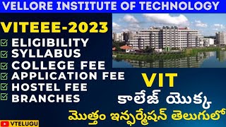 VIT University In Telugu Placements VITEEE 2023 Complete admission process  Exam pattern  Dates [upl. by Grubb894]