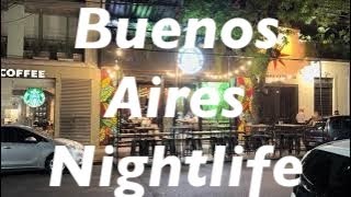 Buenos Aires Palermo nightlife [upl. by Welcy983]