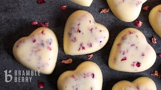 AnneMarie Makes Heart Lotion Bars  Great for Dry Skin  Bramble Berry [upl. by Stu]