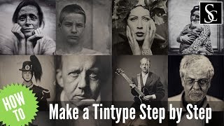 Wet Plate Collodion  How to make a tintype step by step [upl. by Annotahs]