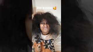 My tender headed self and scalp can actually breathe bunnies 😬😅😋😂🤗 WatchMeBrushMyHair [upl. by Enoyrt250]