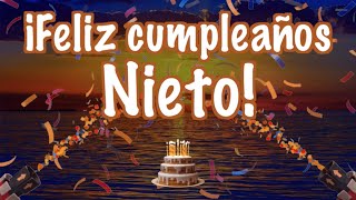 🎈NIETO Feliz Cumpleaños 🎉Hermoso video de cumpleaños 🎁 Tarjeta de Felicitación [upl. by Airdnoed]