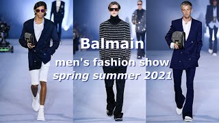 Balmain mens fashion show spring summer 2021 [upl. by Stefano]