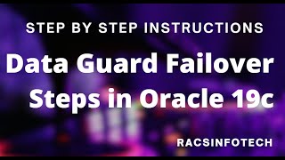 Oracle 19C Data Guard Failover activity step by step [upl. by Nairde710]