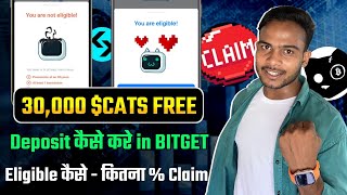 Cats Claim Page Live  How To Claim amp Get 30000 Cats Free  Cats Airdrop Eligibility कैसे मिलेगी [upl. by Schaaff]