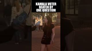 Kamala Supporter Obliterated with This One Question [upl. by Anayk]