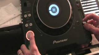 DJ Beat matching tutorial Using the CUE on a cdj turntable [upl. by Belen487]