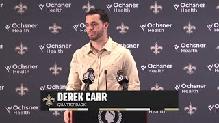 Derek Carr talks Loss  SaintsRams Postgame  2024 NFL Week 13 [upl. by Randi]