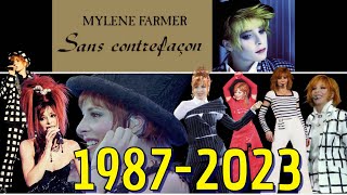 Mylène Farmer  SANS CONTREFAÇON  Dans lordre chronologique 19872023  Clip non officiel [upl. by Elockin120]