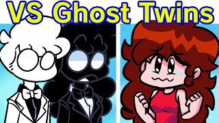 Friday Night Funkin  VS Ghost Twins FULL WEEK  Cutscenes FNF ModHardEchoHell Spooky Ghosts [upl. by Swanson]