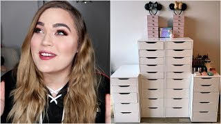 Makeup Collection amp Storage yes I know its insane  2017 [upl. by Krutz]