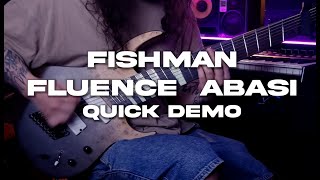 Fishman Fluence Abasi Pickups on Gear4Music Generation Pro 8 string QUICK DEMO [upl. by Coughlin]