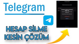 Telegram Hesap Silme  Telegram Hesap Kapatma [upl. by Dedrick]