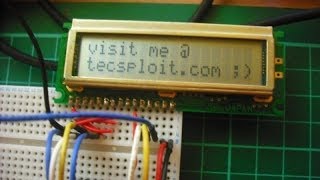 HD44780 LCD controlled via STM32F4 GPIO Pins [upl. by Nbi]