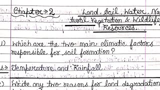 NCERT  Class 8 Geography Ch 2 Land Soil Water Natural Vegetation ampWildlife Resource Ques  Ans [upl. by Eisler]