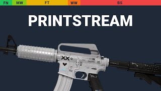 M4A1S Printstream  Skin Float And Wear Preview [upl. by Liu]