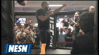 Daniel Cormier Kicks Out Jon Jones Fan From UFC Gym [upl. by Aronoel719]