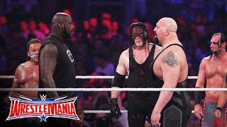 Shaquille ONeal enters the 3rd annual Andre the Giant Memorial Battle Royal WrestleMania 32 [upl. by Eidod]