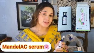 Mandelac Serum Jenpharm Review by Merium Pervaiz 2022  Serum for pimplesacnewrinklesfine lines [upl. by Mcnutt629]