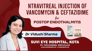 Intravitreal Injection of Vancomycin amp Ceftazidime for Postop Endothalmitis Dr Suresh Pandeympg [upl. by Raynold]