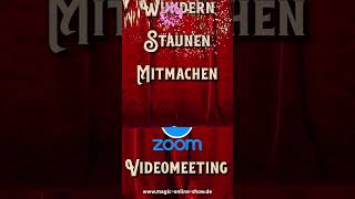 Silvester Online Show per Zoom Zauberkunst zum Staunen und live Mitmachen Hol Dir Dein Ticket [upl. by Anael]