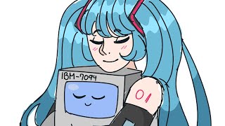 ibm 7094  hatsune miku  daisy bell duet [upl. by Timmons]