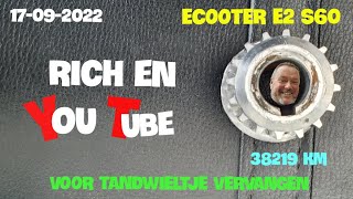 🇳🇱Voor tandwieltje vervangen ECOOTER E2 [upl. by Derag]